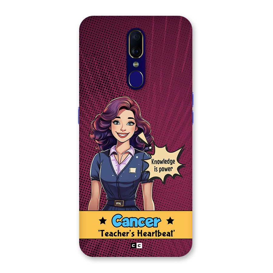 Cancer Heartbeat Back Case for Oppo A9