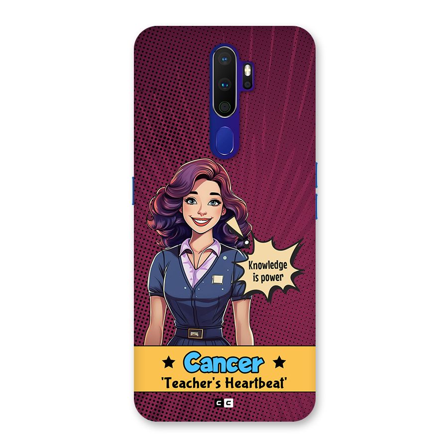 Cancer Heartbeat Back Case for Oppo A9 (2020)