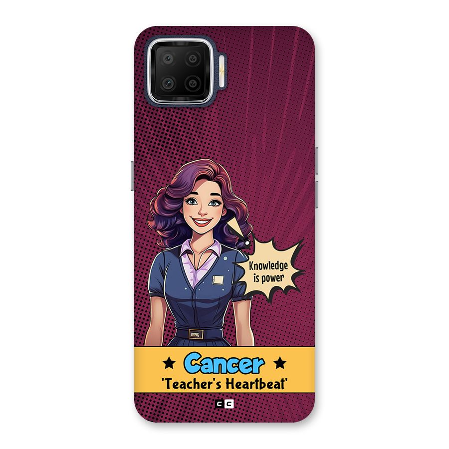 Cancer Heartbeat Back Case for Oppo F17