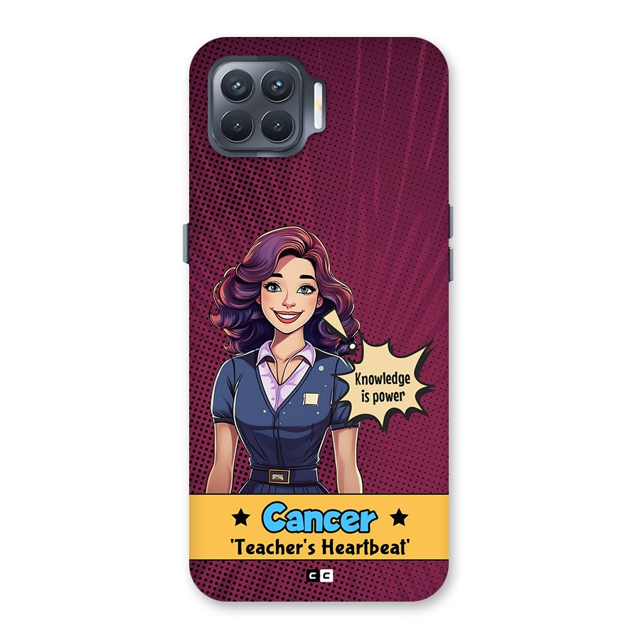 Cancer Heartbeat Back Case for Oppo F17 Pro