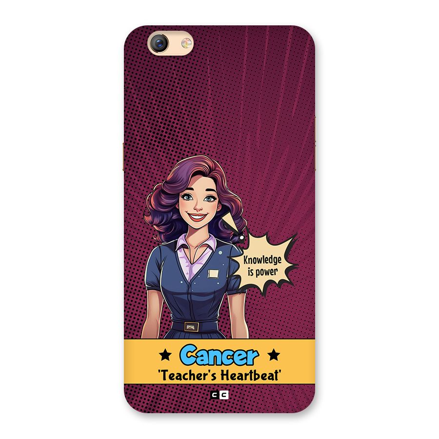 Cancer Heartbeat Back Case for Oppo F3 Plus