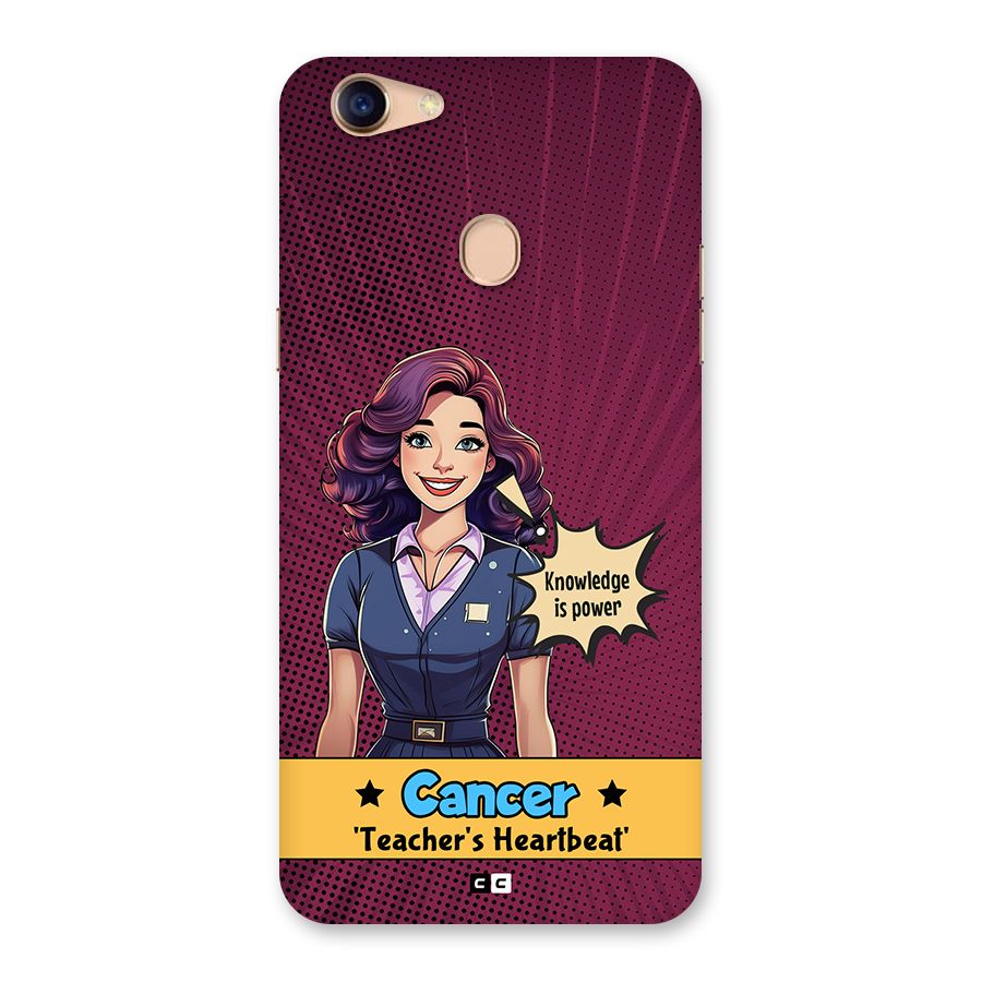 Cancer Heartbeat Back Case for Oppo F5