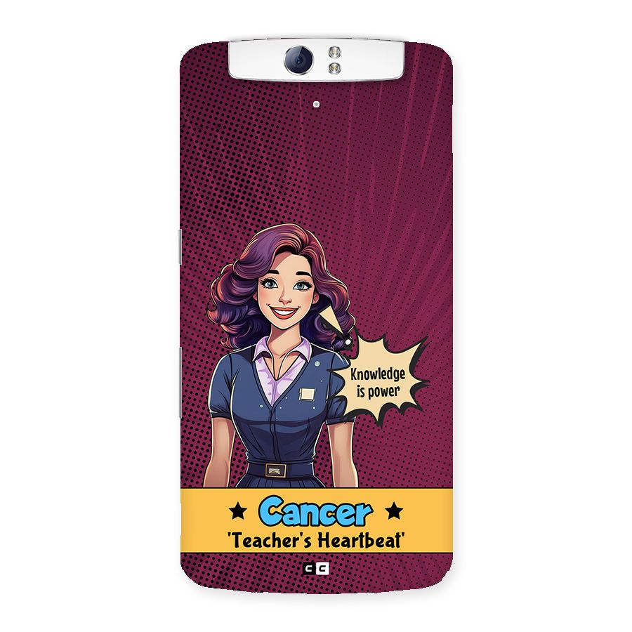 Cancer Heartbeat Back Case for Oppo N1