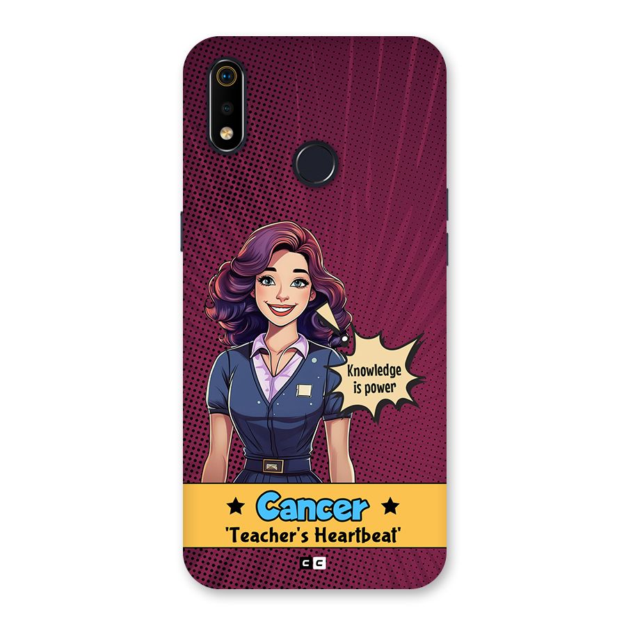 Cancer Heartbeat Back Case for Realme 3i