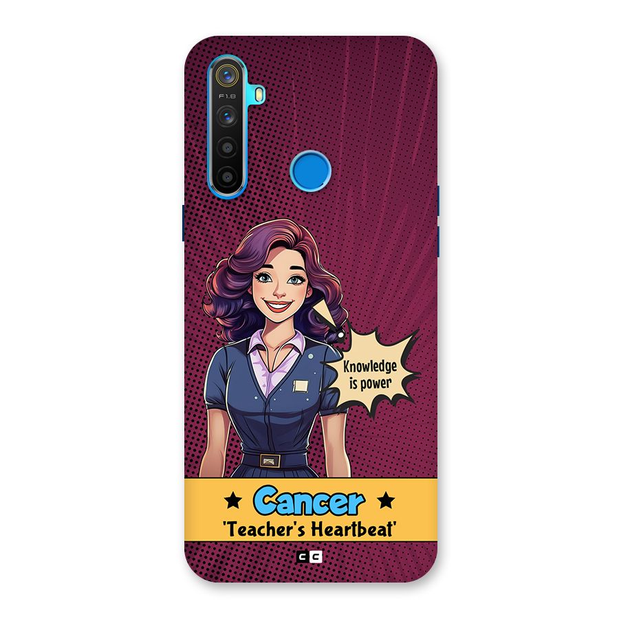 Cancer Heartbeat Back Case for Realme 5