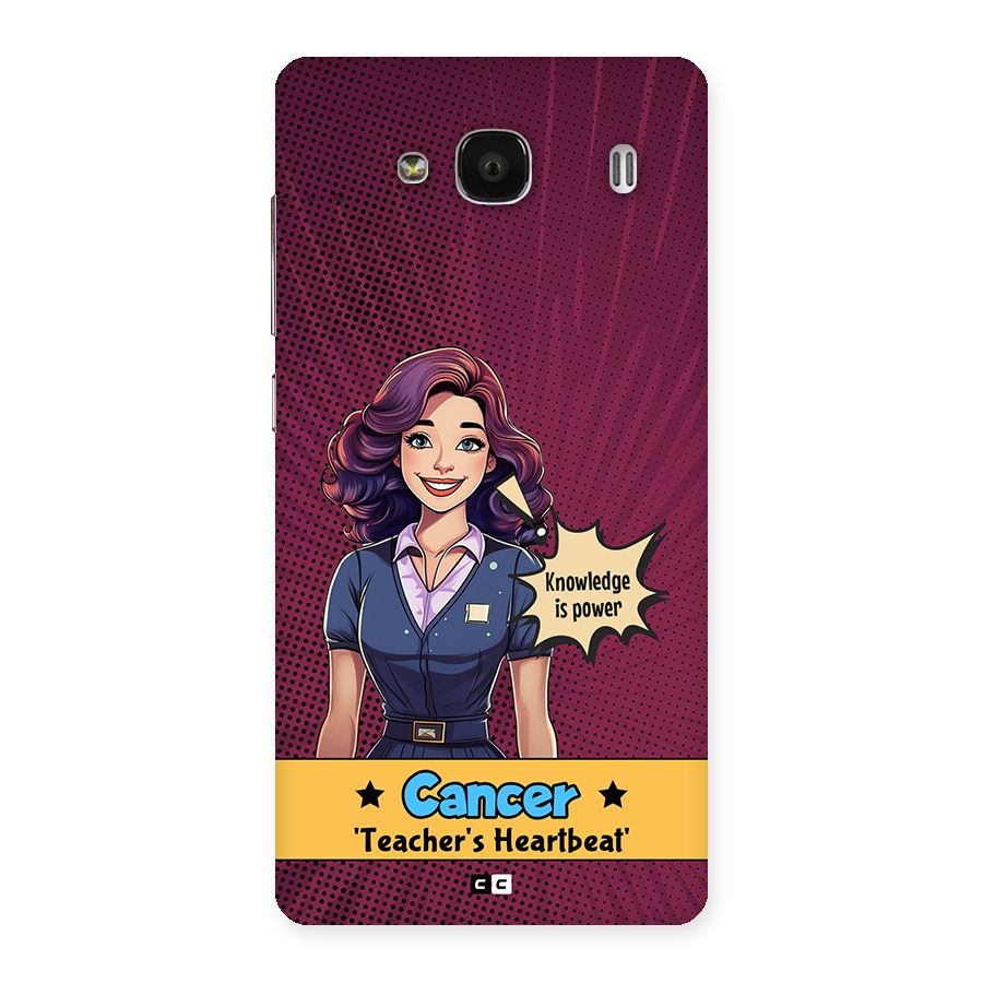 Cancer Heartbeat Back Case for Redmi 2 Prime