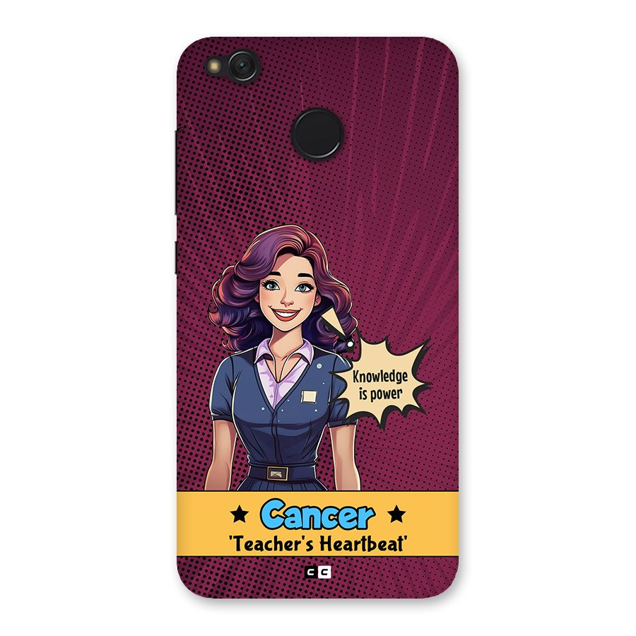 Cancer Heartbeat Back Case for Redmi 4
