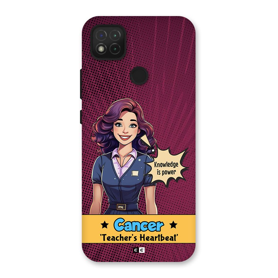 Cancer Heartbeat Back Case for Redmi 9 Activ