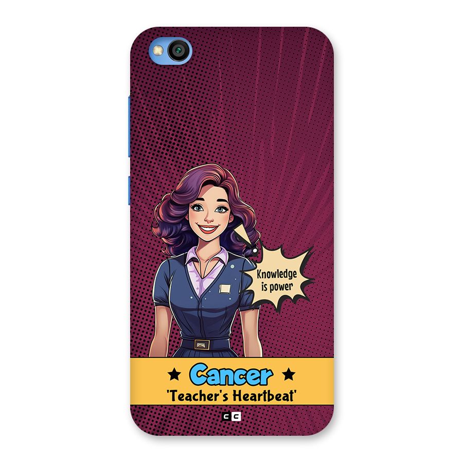 Cancer Heartbeat Back Case for Redmi Go