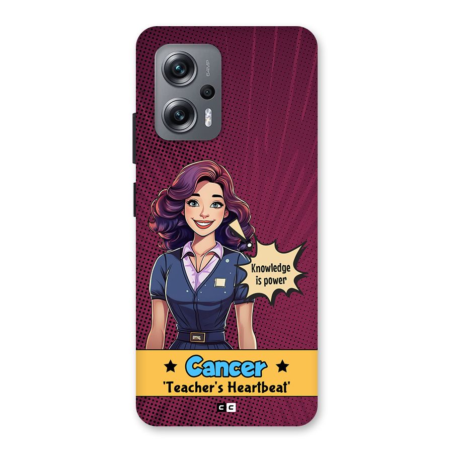 Cancer Heartbeat Back Case for Redmi K50i