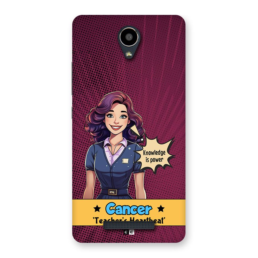 Cancer Heartbeat Back Case for Redmi Note 2