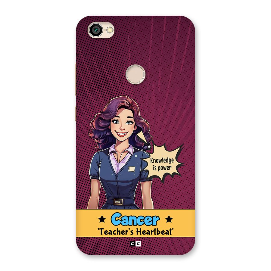 Cancer Heartbeat Back Case for Redmi Y1 2017