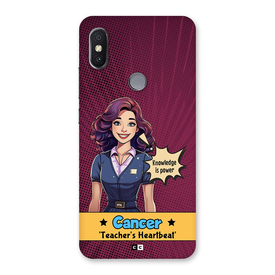 Cancer Heartbeat Back Case for Redmi Y2