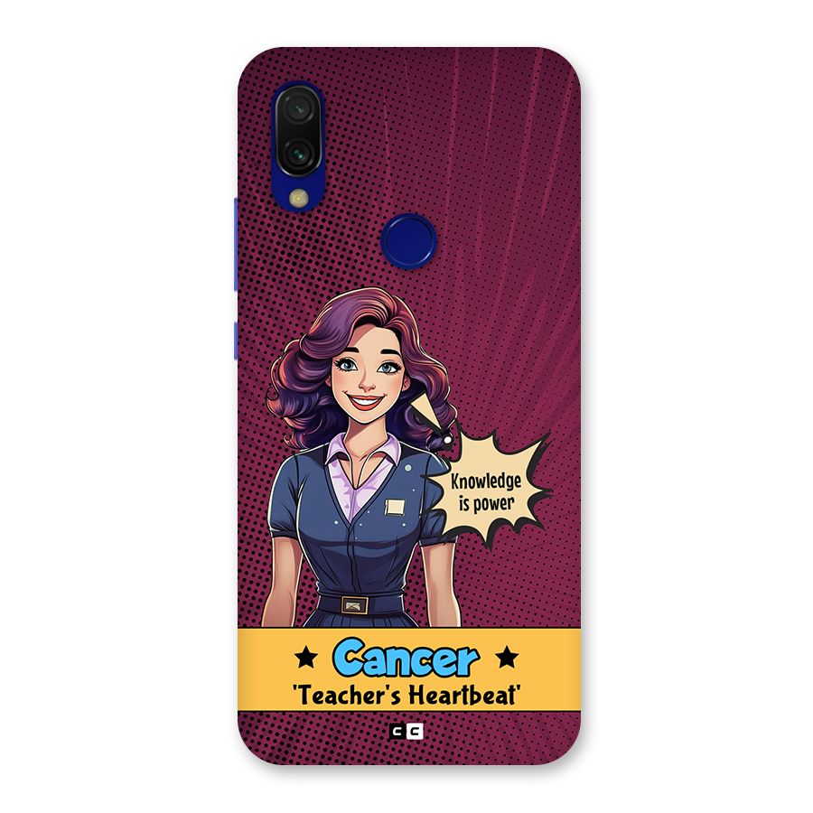 Cancer Heartbeat Back Case for Redmi Y3