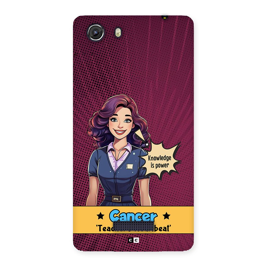 Cancer Heartbeat Back Case for Unite 3