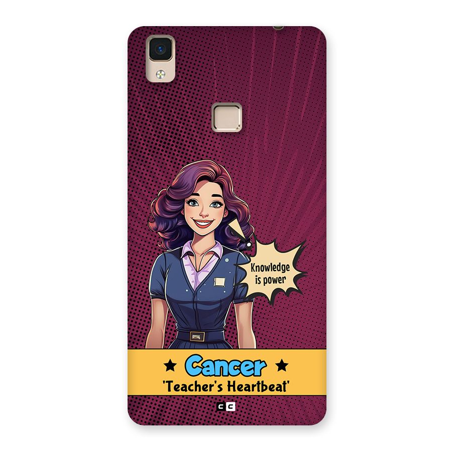 Cancer Heartbeat Back Case for V3 Max