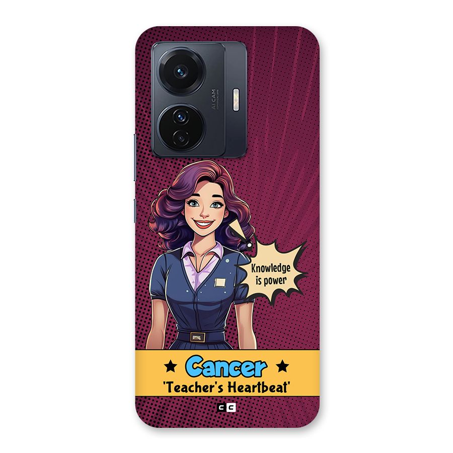 Cancer Heartbeat Back Case for Vivo T1 Pro