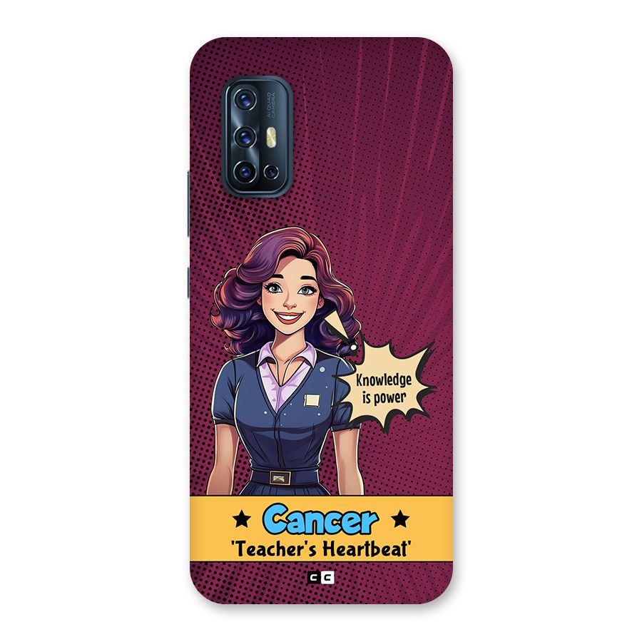 Cancer Heartbeat Back Case for Vivo V17