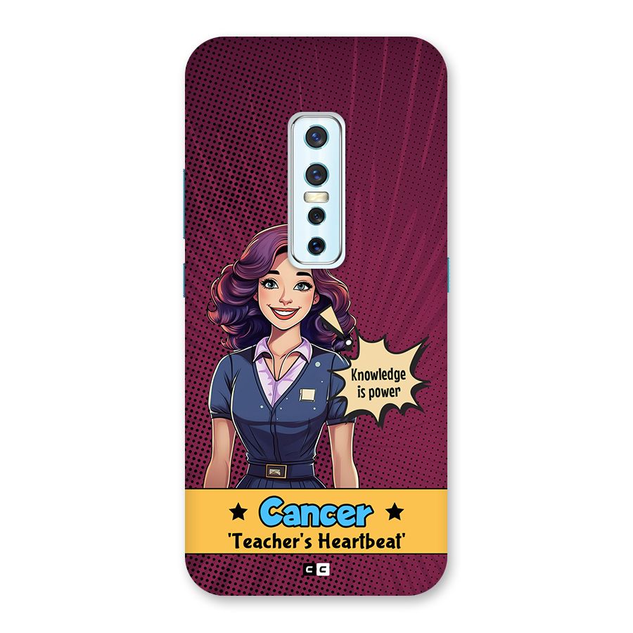 Cancer Heartbeat Back Case for Vivo V17 Pro