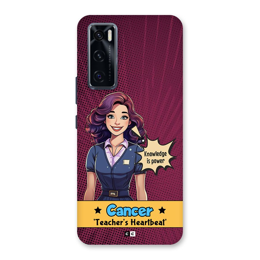 Cancer Heartbeat Back Case for Vivo V20 SE