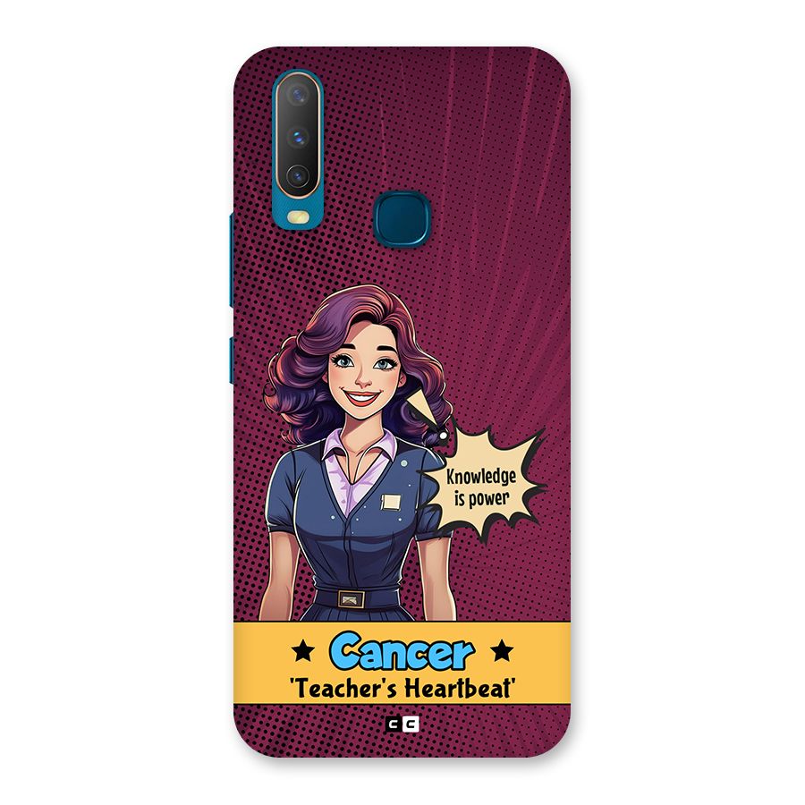 Cancer Heartbeat Back Case for Vivo Y11