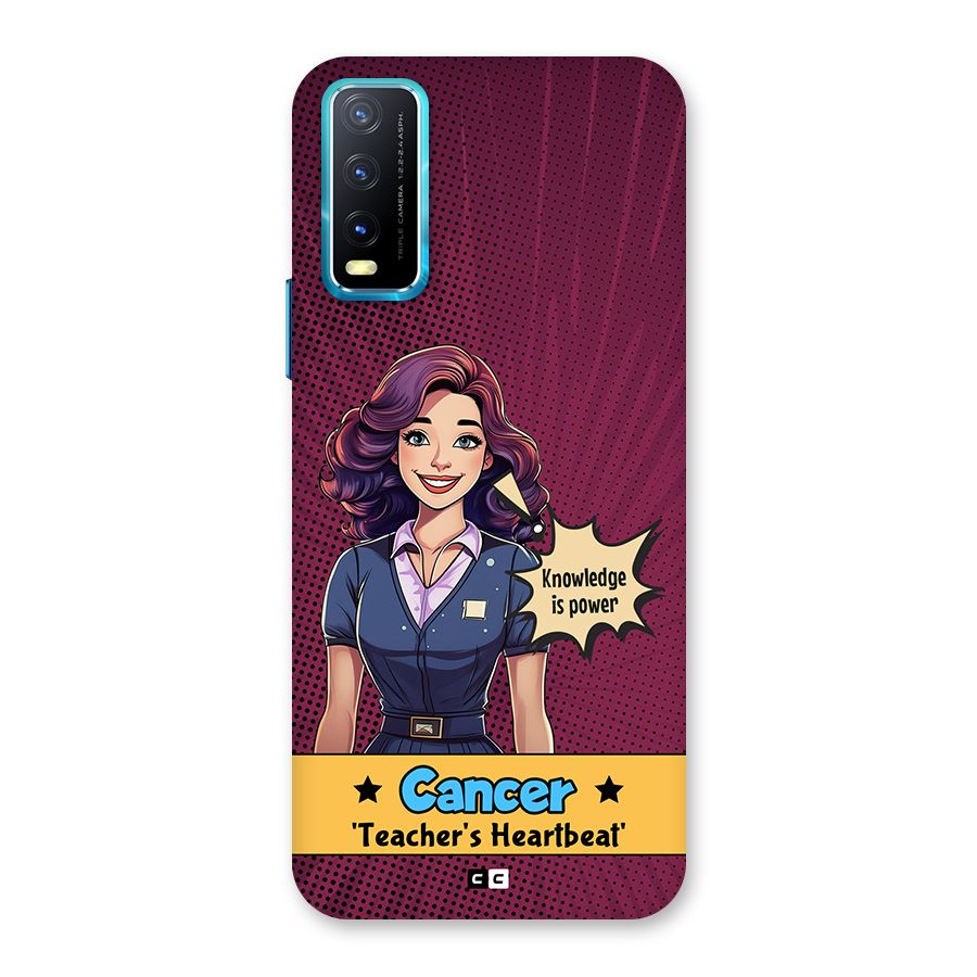 Cancer Heartbeat Back Case for Vivo Y20G