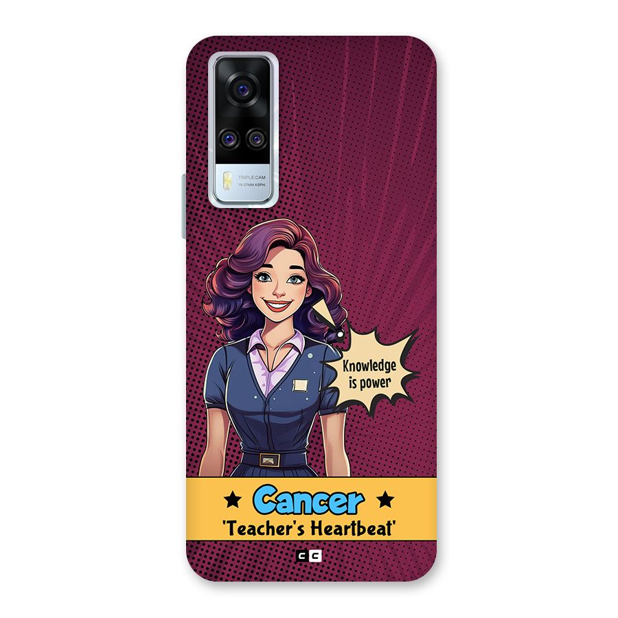 Cancer Heartbeat Back Case for Vivo Y31
