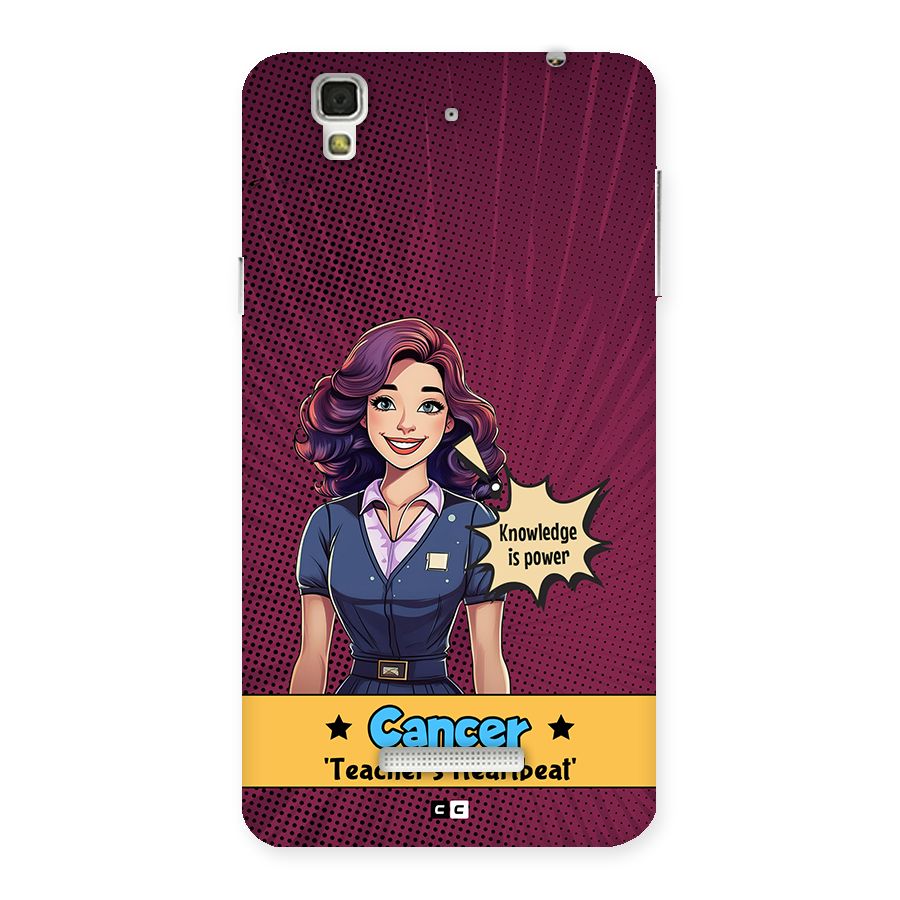 Cancer Heartbeat Back Case for YU Yureka Plus