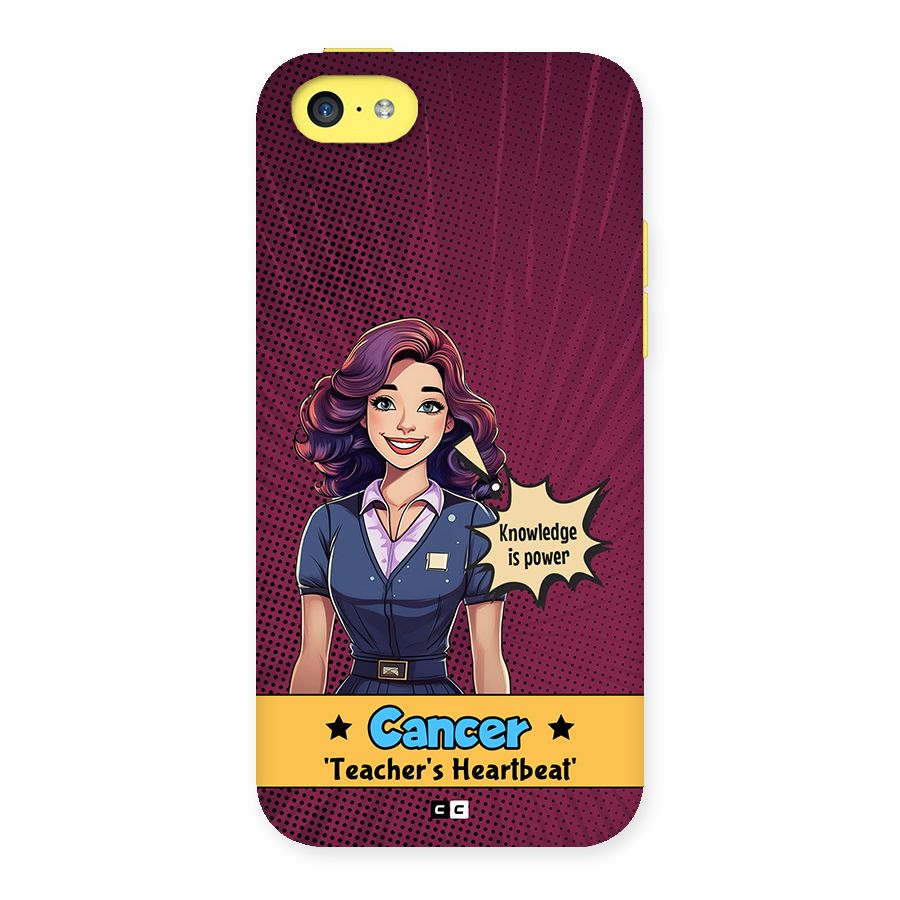 Cancer Heartbeat Back Case for iPhone 5C