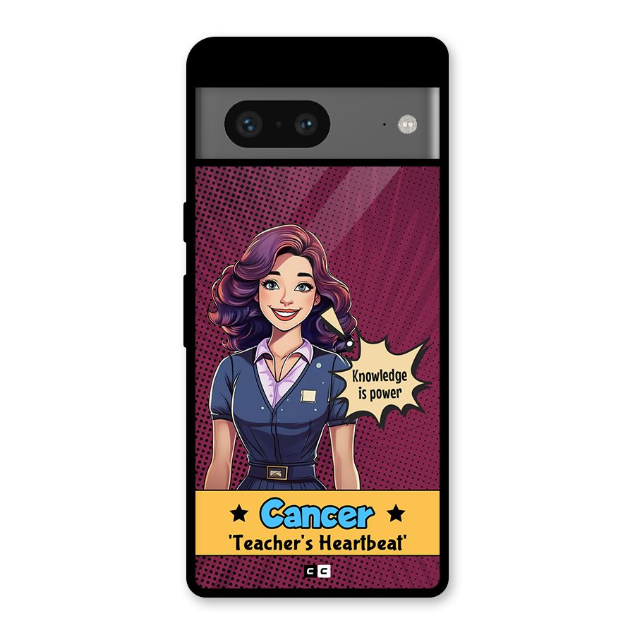 Cancer Heartbeat Glass Back Case for Google Pixel 7