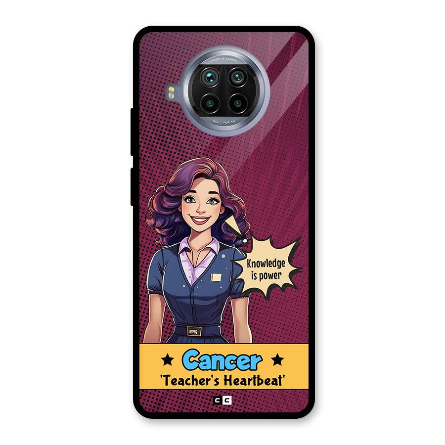 Cancer Heartbeat Glass Back Case for Mi 10i