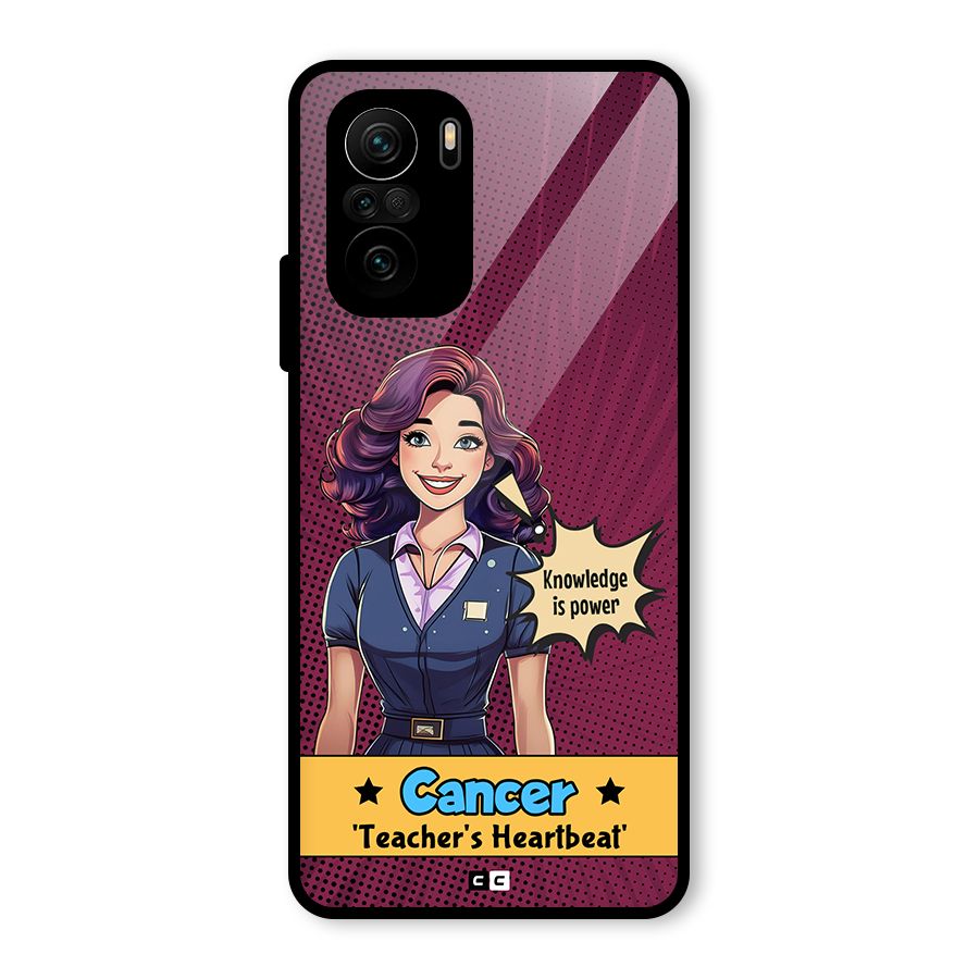 Cancer Heartbeat Glass Back Case for Mi 11X Pro