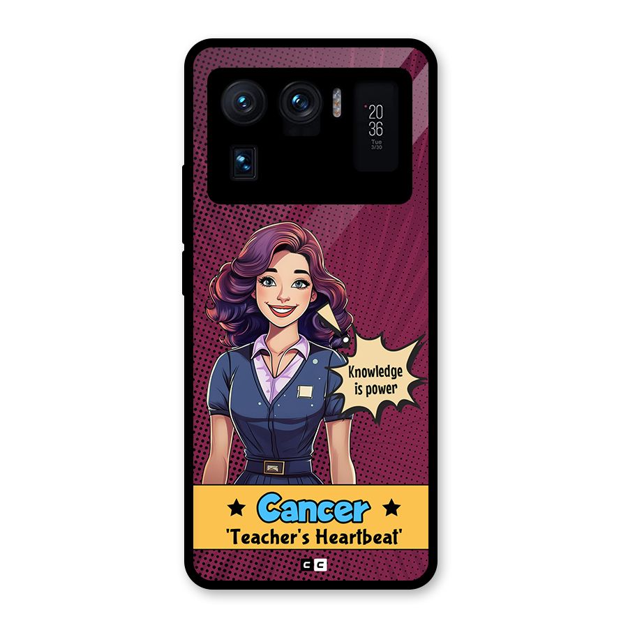 Cancer Heartbeat Glass Back Case for Mi 11 Ultra