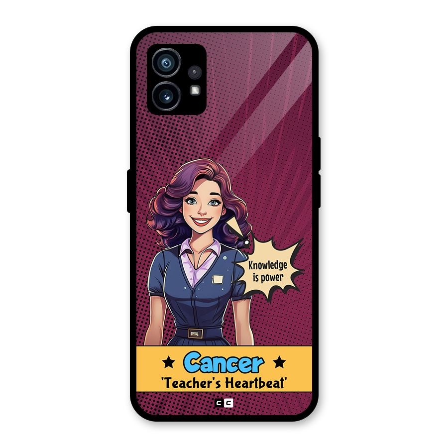 Cancer Heartbeat Glass Back Case for Nothing Phone 1