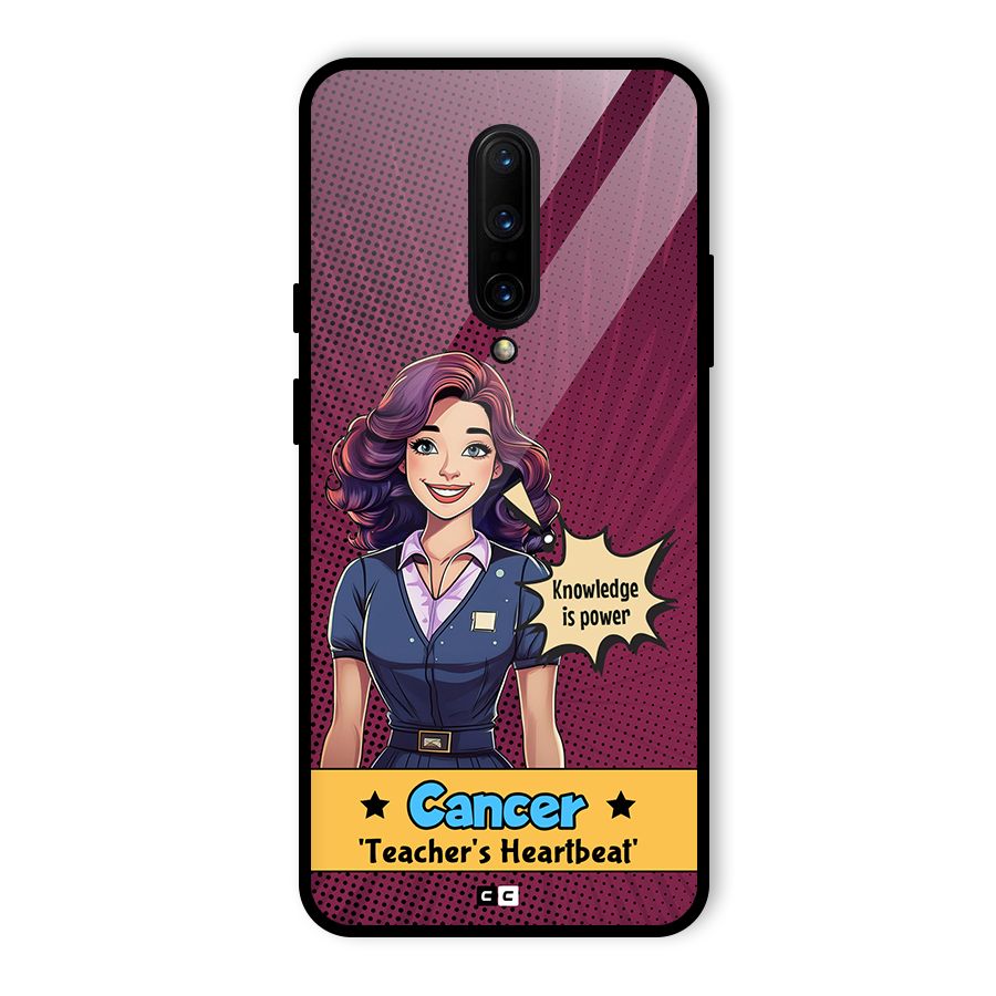 Cancer Heartbeat Glass Back Case for OnePlus 7 Pro