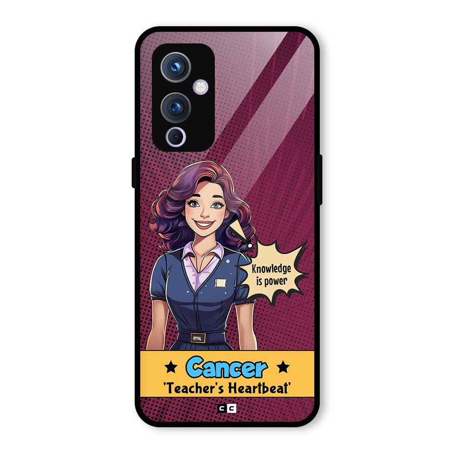 Cancer Heartbeat Glass Back Case for OnePlus 9