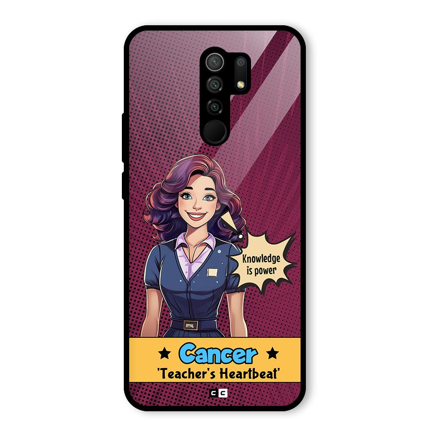 Cancer Heartbeat Glass Back Case for Poco M2