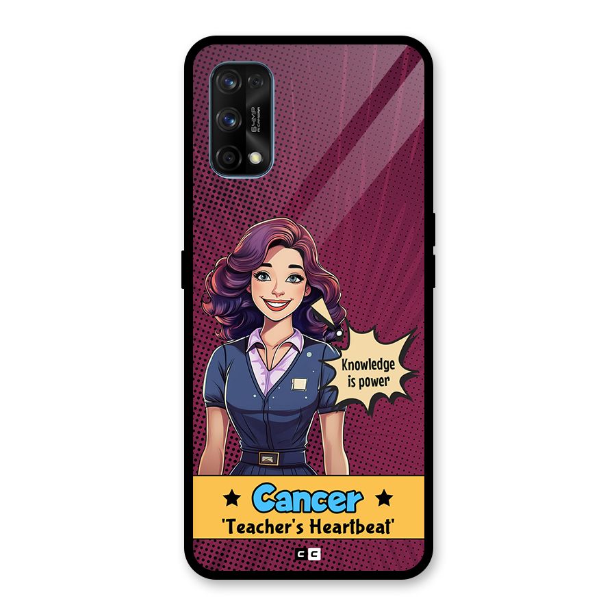 Cancer Heartbeat Glass Back Case for Realme 7 Pro