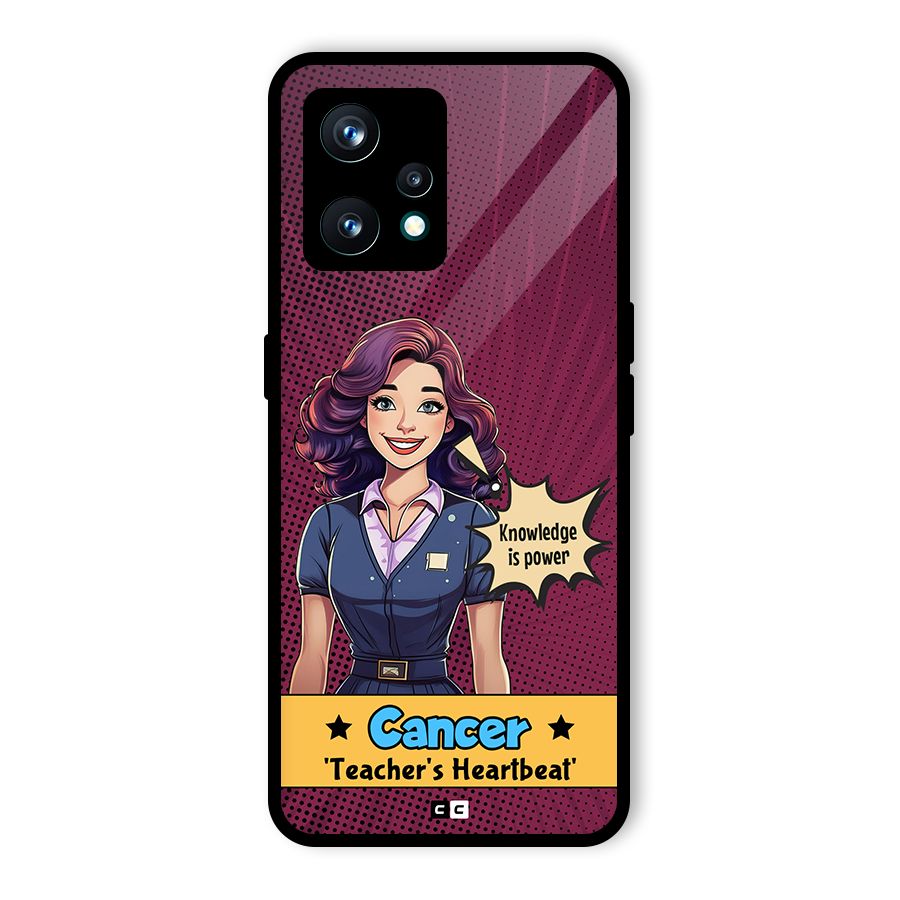 Cancer Heartbeat Glass Back Case for Realme 9 Pro Plus 5G