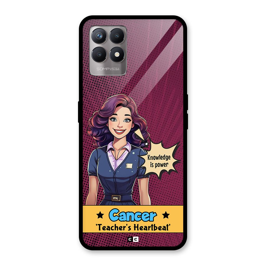 Cancer Heartbeat Glass Back Case for Realme Narzo 50