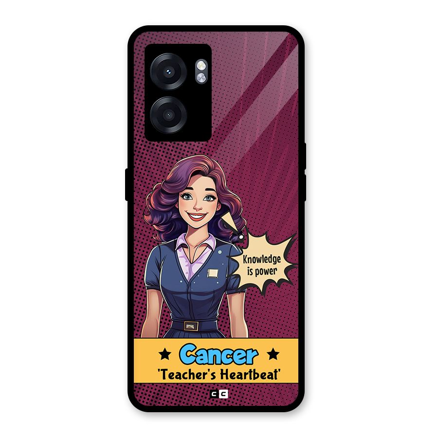 Cancer Heartbeat Glass Back Case for Realme Narzo 50 5G