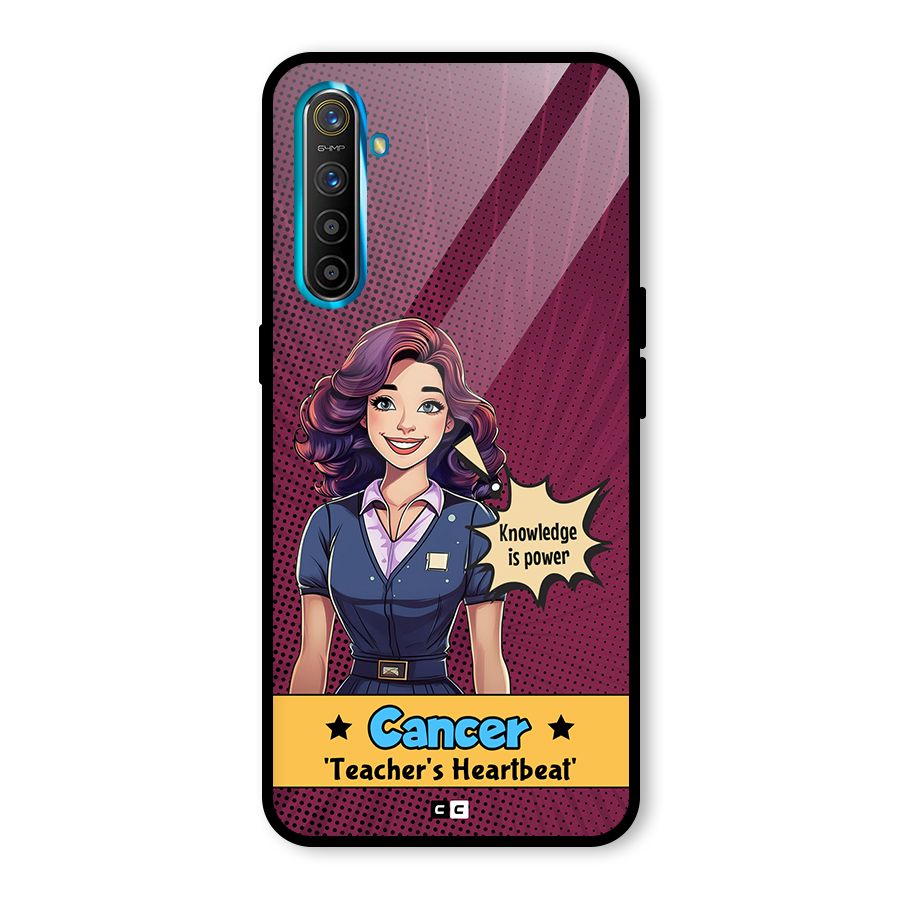 Cancer Heartbeat Glass Back Case for Realme XT