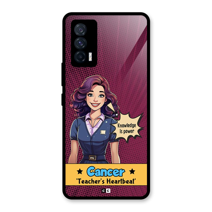 Cancer Heartbeat Glass Back Case for Vivo iQOO 7 5G