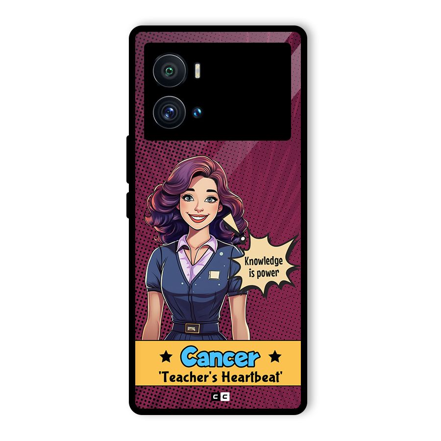 Cancer Heartbeat Glass Back Case for Vivo iQOO 9 Pro
