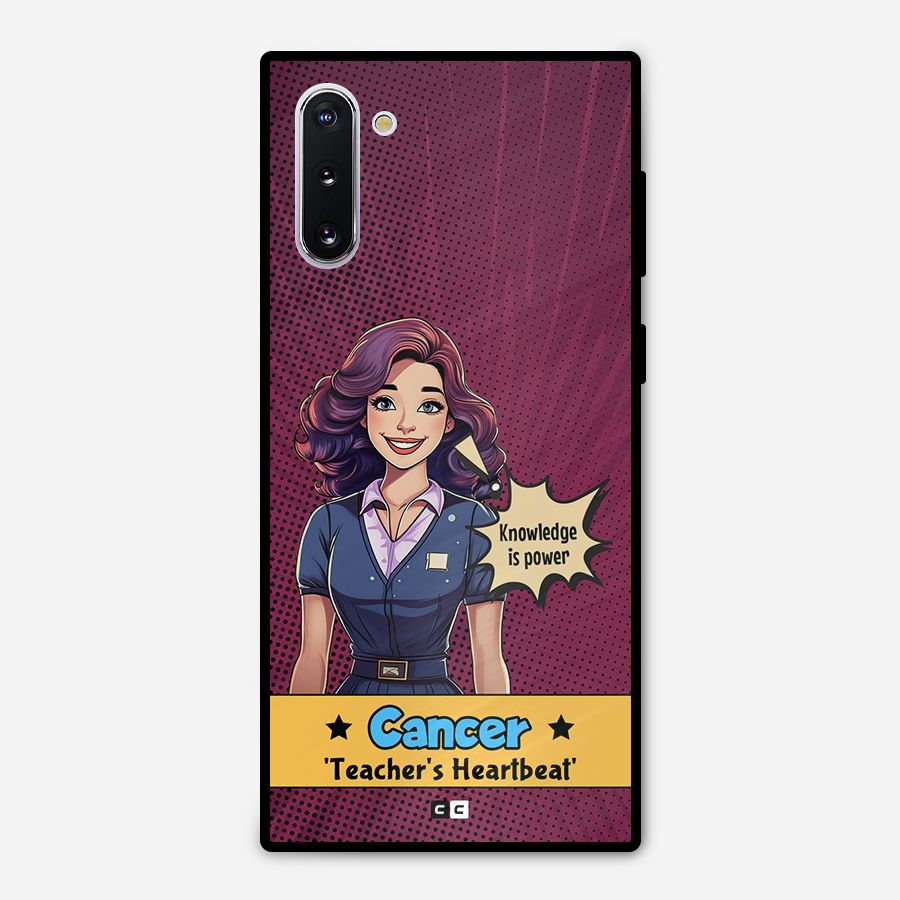 Cancer Heartbeat Metal Back Case for Galaxy Note 10
