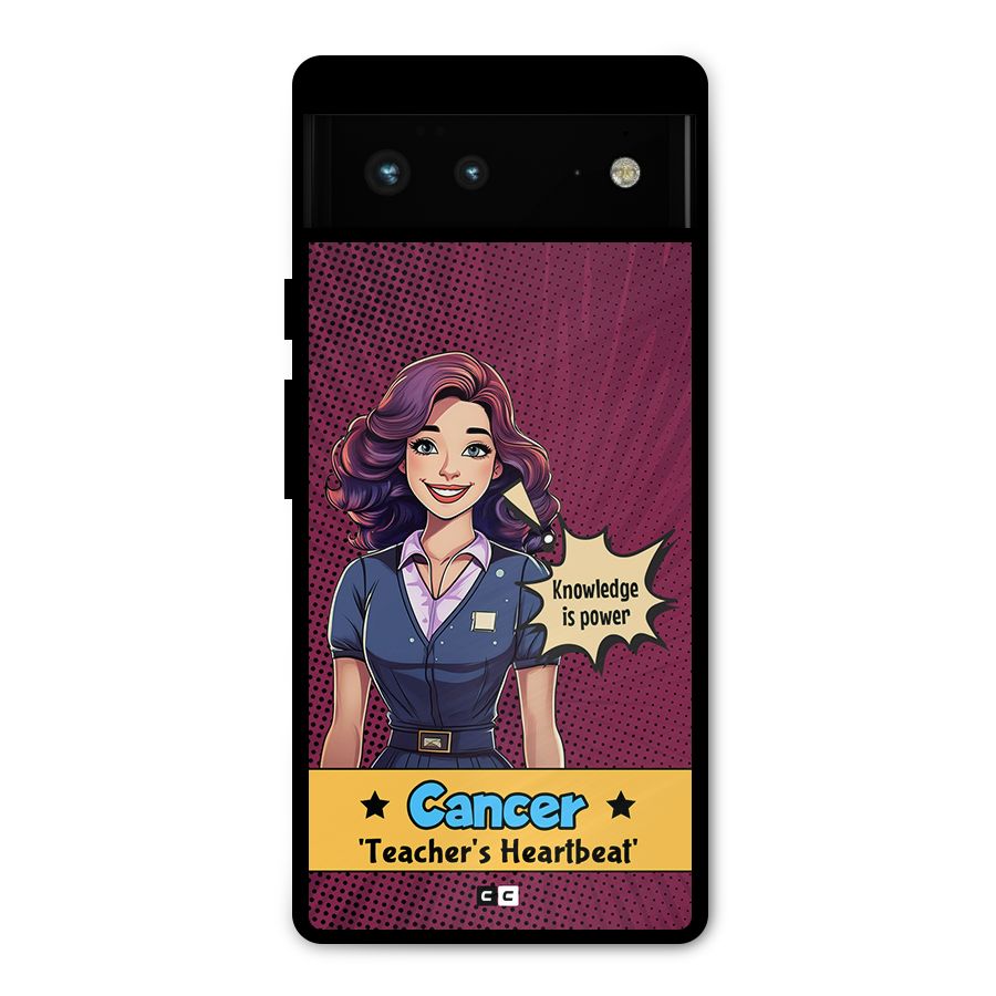 Cancer Heartbeat Metal Back Case for Google Pixel 6