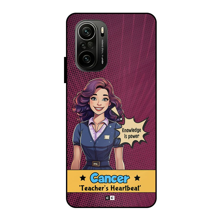Cancer Heartbeat Metal Back Case for Mi 11X Pro