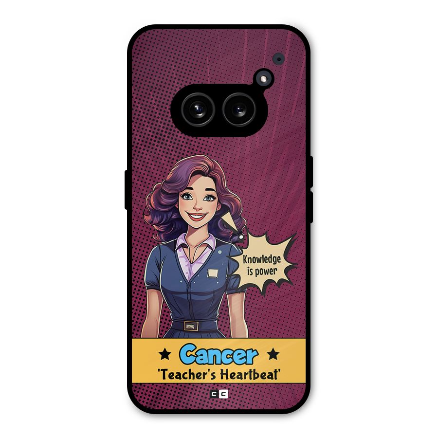 Cancer Heartbeat Metal Back Case for Nothing Phone 2a