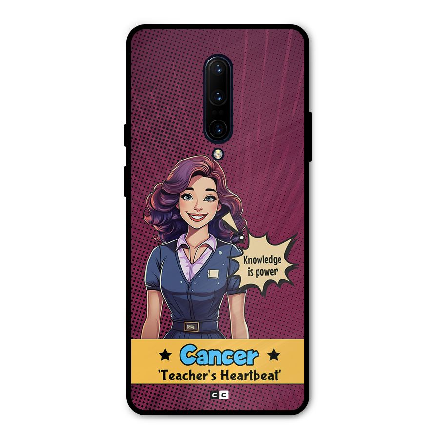 Cancer Heartbeat Metal Back Case for OnePlus 7 Pro