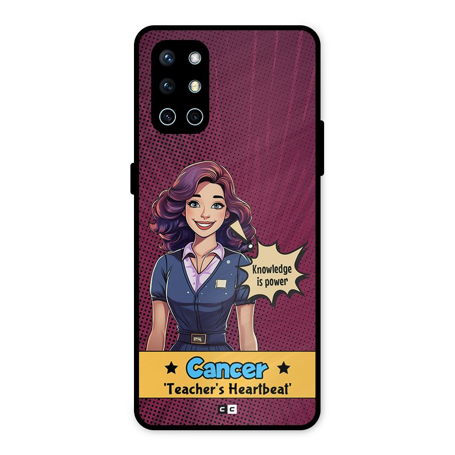Cancer Heartbeat Metal Back Case for OnePlus 9R